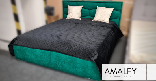 // AMALFY // Franciaágy | keskeny támlás, beépített matracos