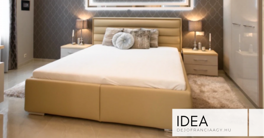 // IDEA // Franciaágy | keskeny támlás, beépített matracos